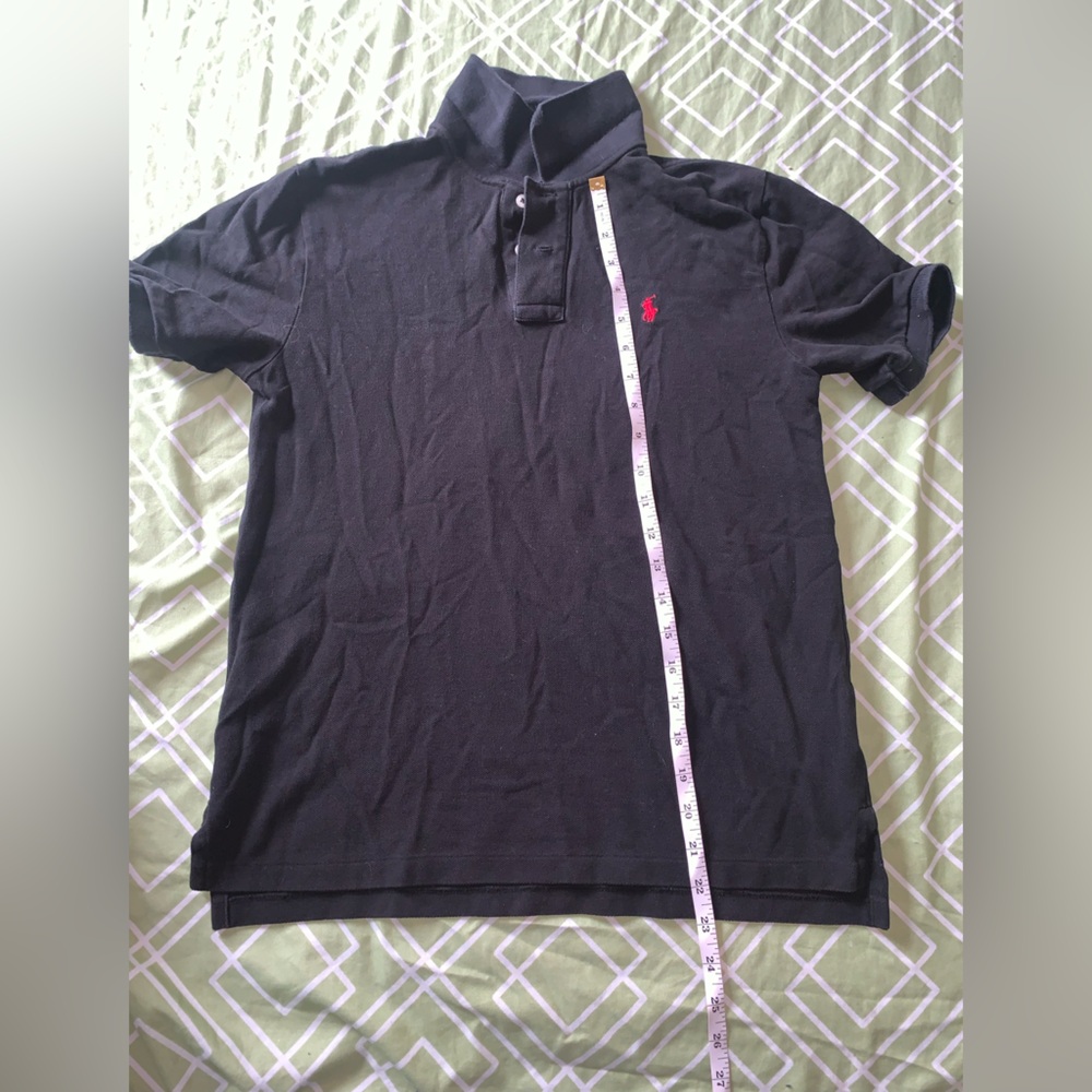 Used black polo shirt